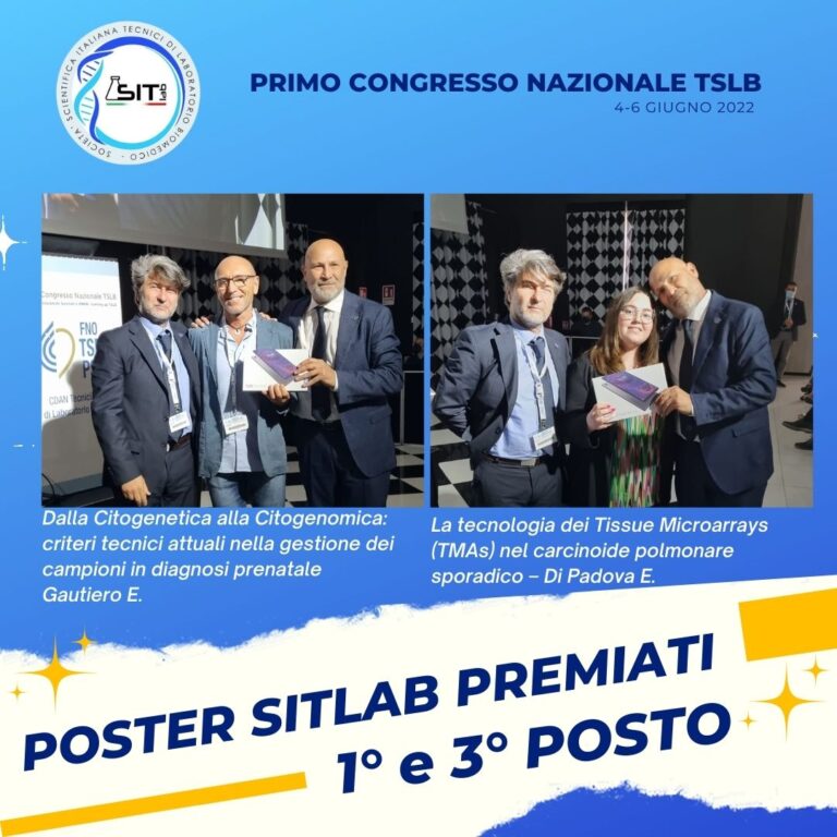 Poster SITLaB Premiati al I Congresso TSLB